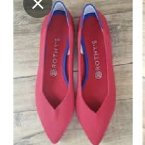 Rothy's Pointed Flats - Chili Red